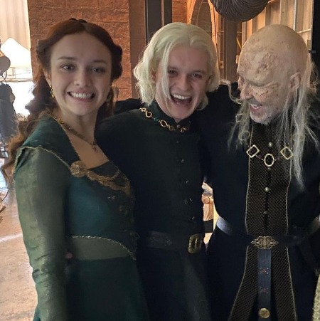 Tom Glynn-Carney at the set of the TV Series The House of Dragons. 